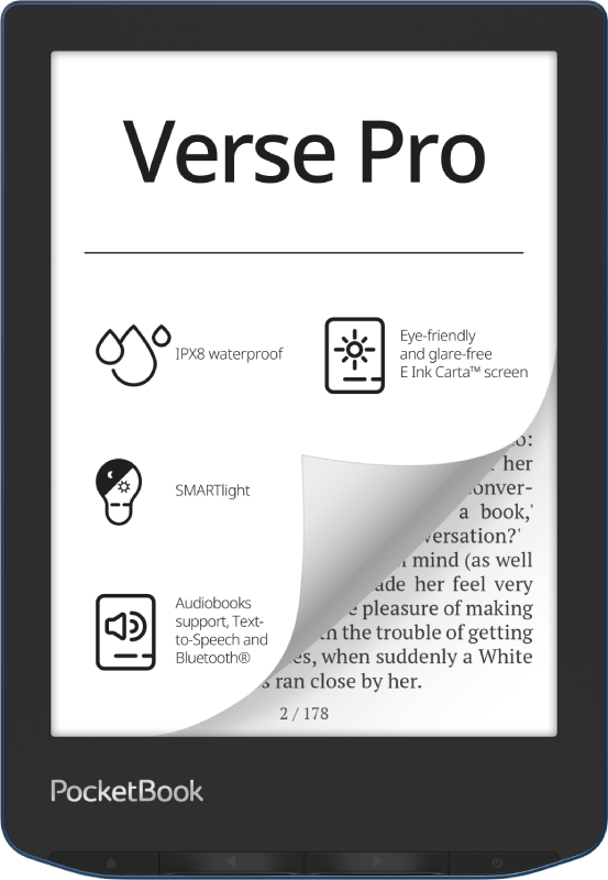 Pocketbook Verse Pro - Azure - Ebook Reader Pb634-a-ww