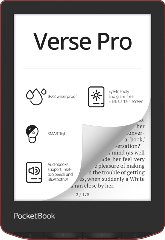 Pocketbook Verse Pro - Passion Red - Ebook Reader