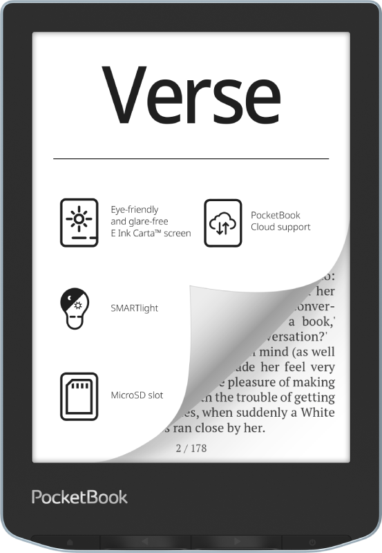 Pocketbook Verse - Bright Blue - Ebook Reader