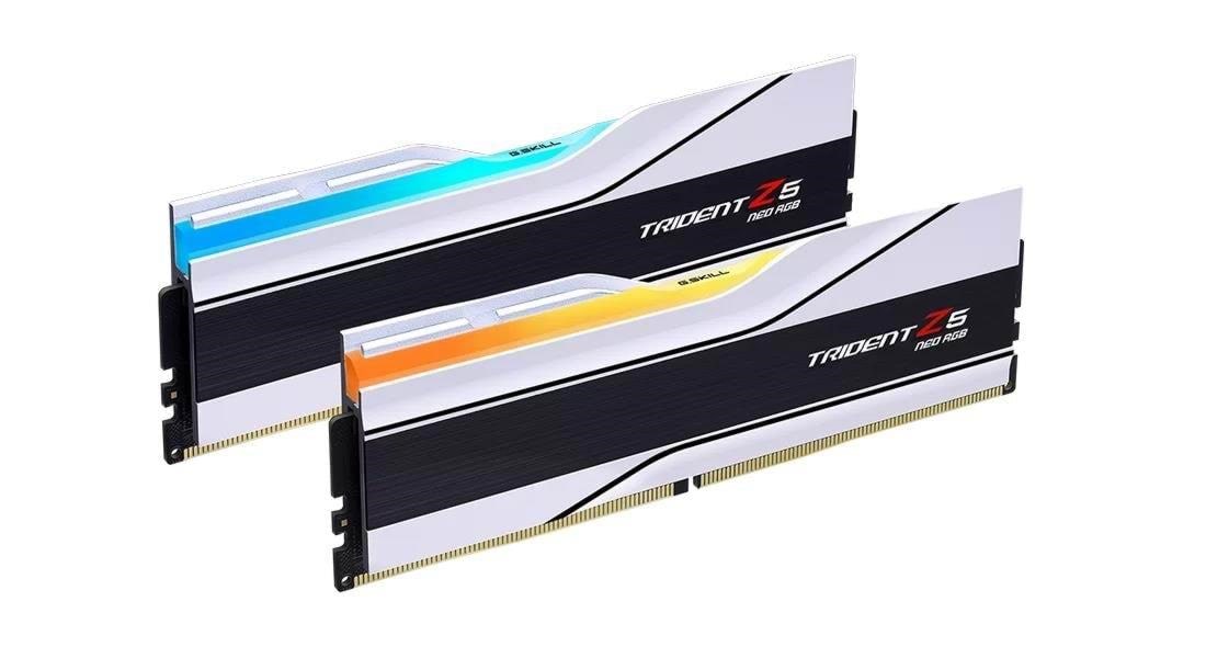 G.Skill Trident Z5 Neo Rgb Ddr5-6400 - 32gb - Cl32 - Dual Channel (2 Pcs) - Amd Expo - Weiß Mit Rgb - Ram