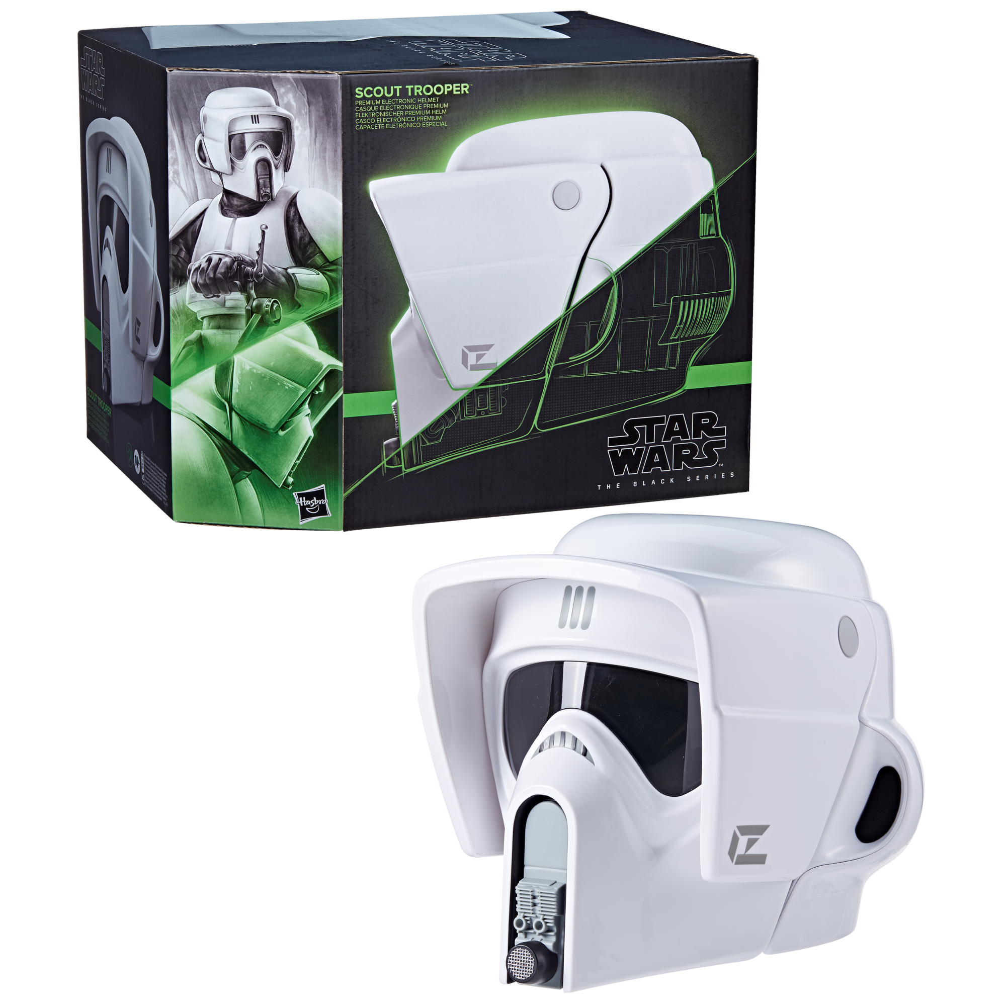 Star Wars The Black Series Scout Trooper Premium Electronic Roleplay Helmet - Kostueme F69115l0