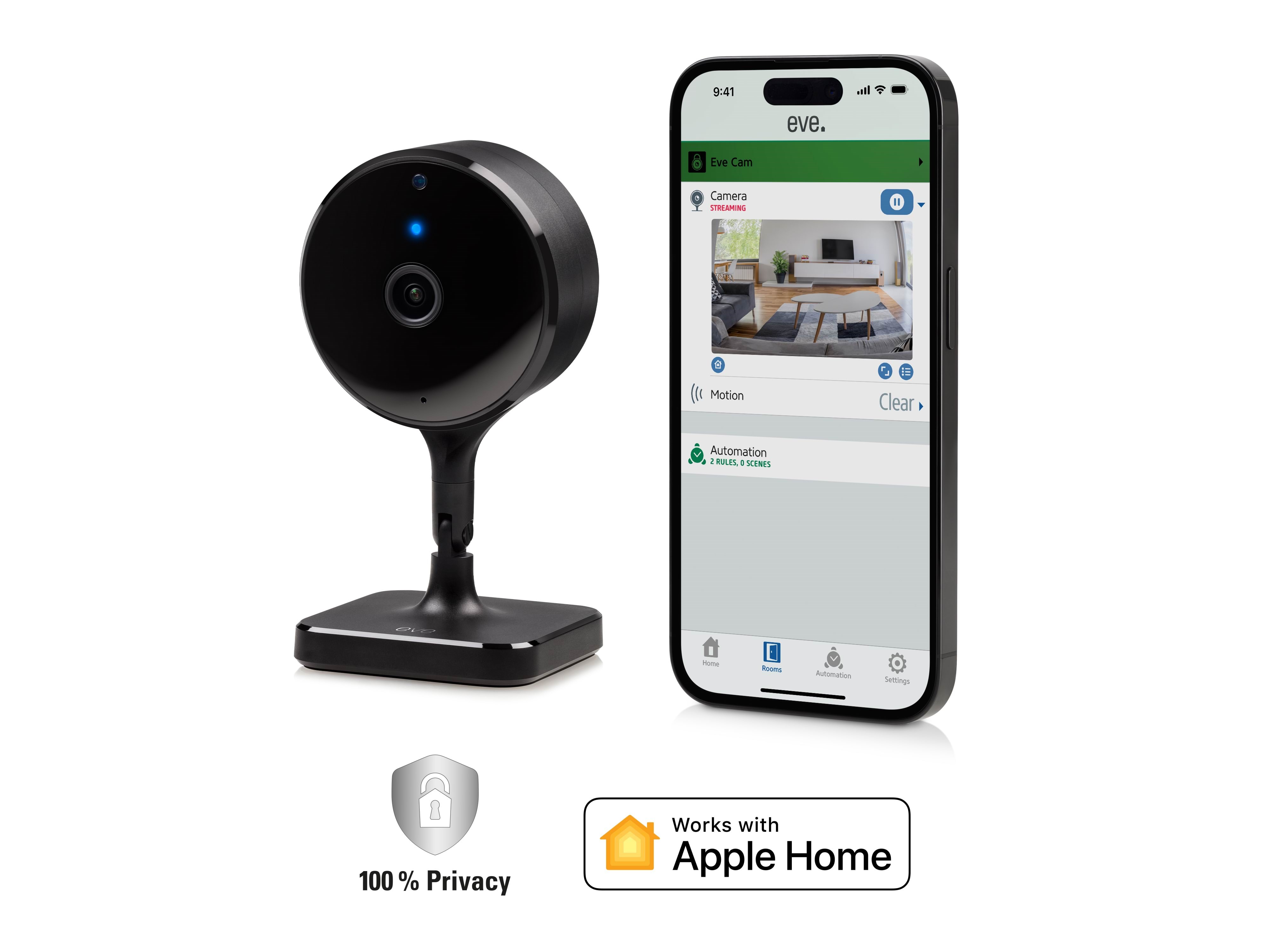 Eve Cam - Smart Indoor Camera - Smart Home 10ecj8701