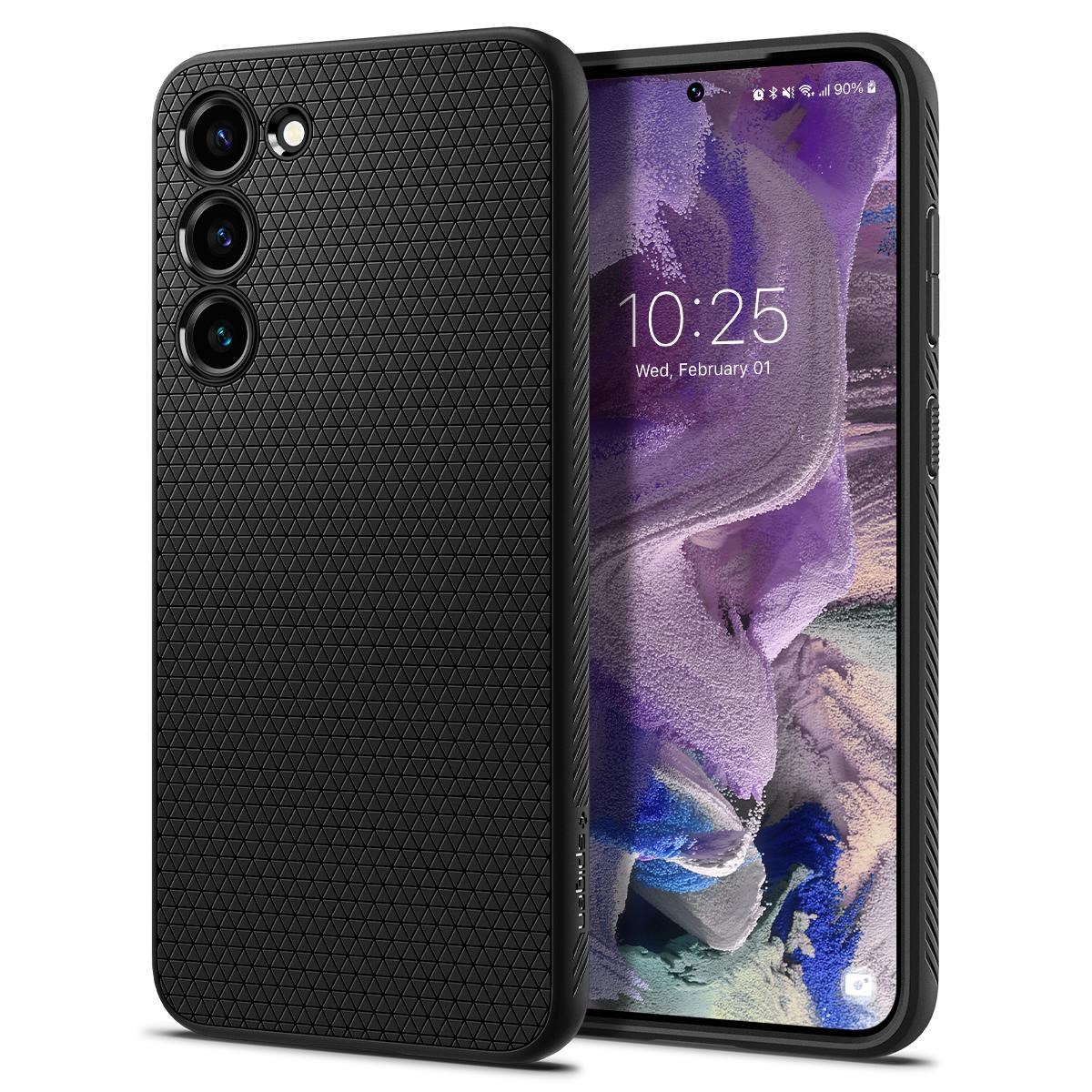 Spigen Liquid Air - Black - Samsung Galaxy S23 - Handys Cover Cases
