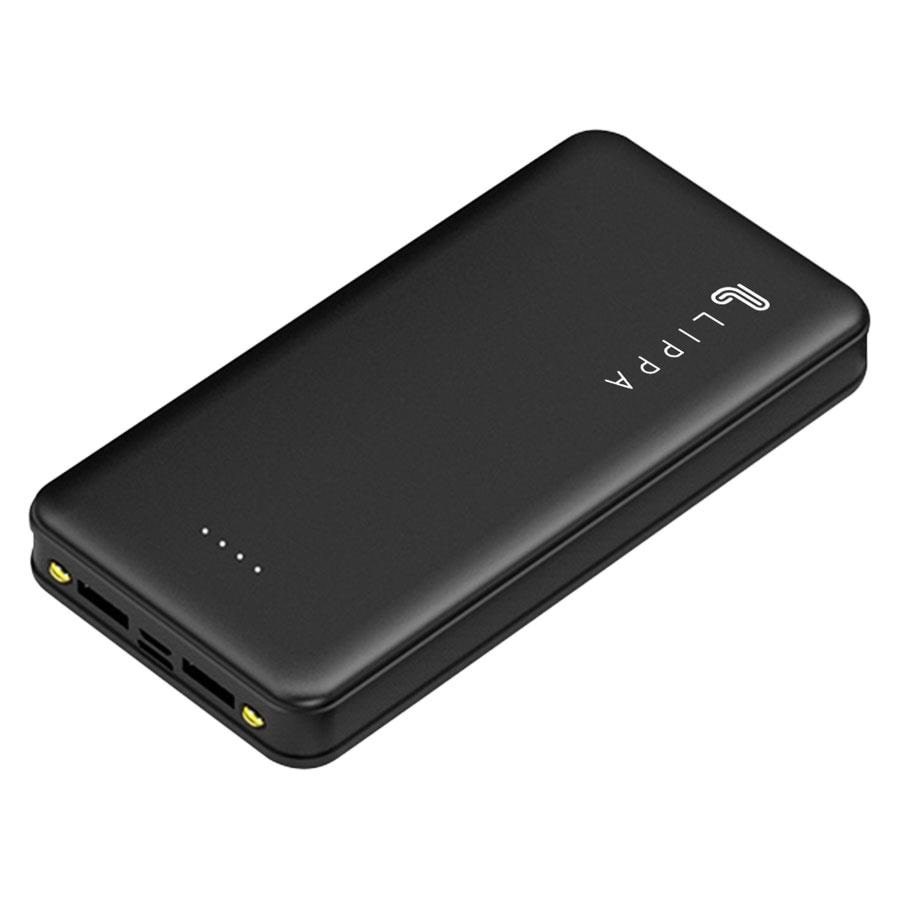 Lippa 20.000 Mah Powerbank 2 x Usb-a Output - Black - 20000 Ah - Powerbank Akku Schwarz Lppb20000