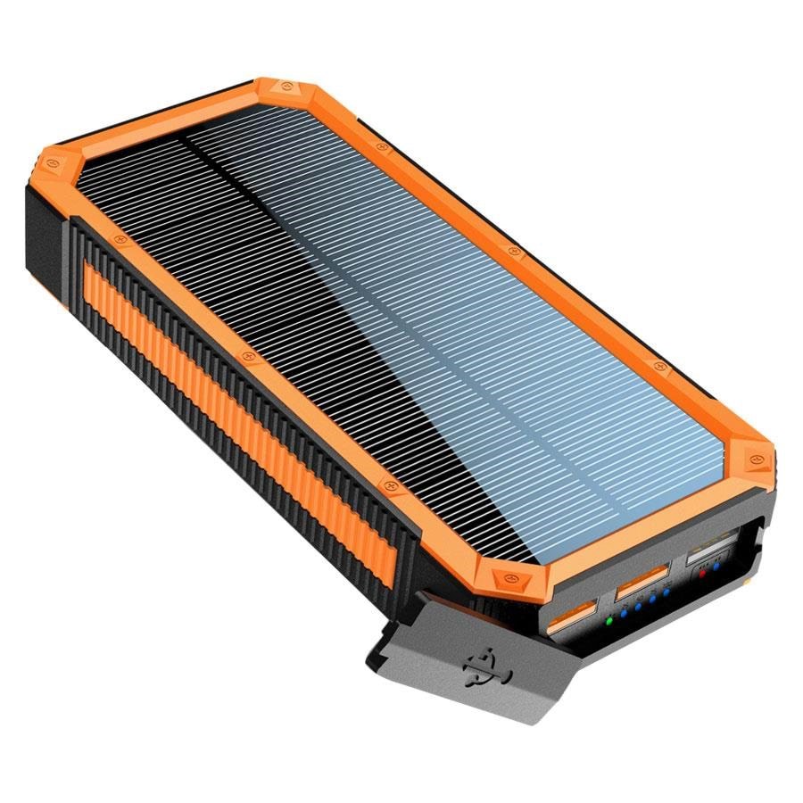 Lippa 20.000 Mah Solar Powerbank 1 x Usb-c PD & 3 x Usb-a Output - 20000 Ah - Powerbank Akku Lppb20000sp