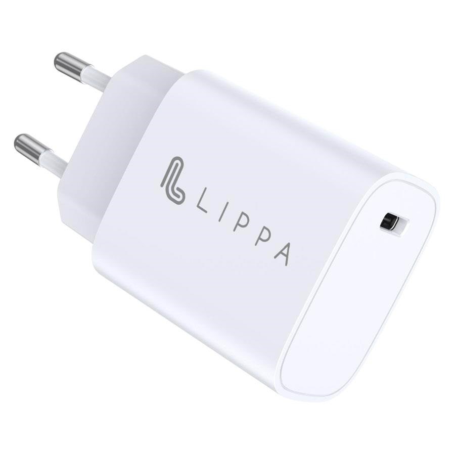 Lippa 20w Usb-c PD Wall Charger - White - Handys Adapter Und Ladegeraete Lpwc5004
