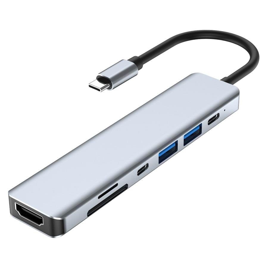 Lippa 7-in-1 87w Usb-c PD 4K Hdmi Hub Usb-hubs - 7 - Usb Hubs