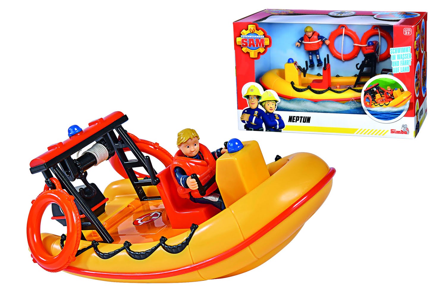 Simba Sam Neptune Boat Incl. Figurine - Spielzeugauto 109252571