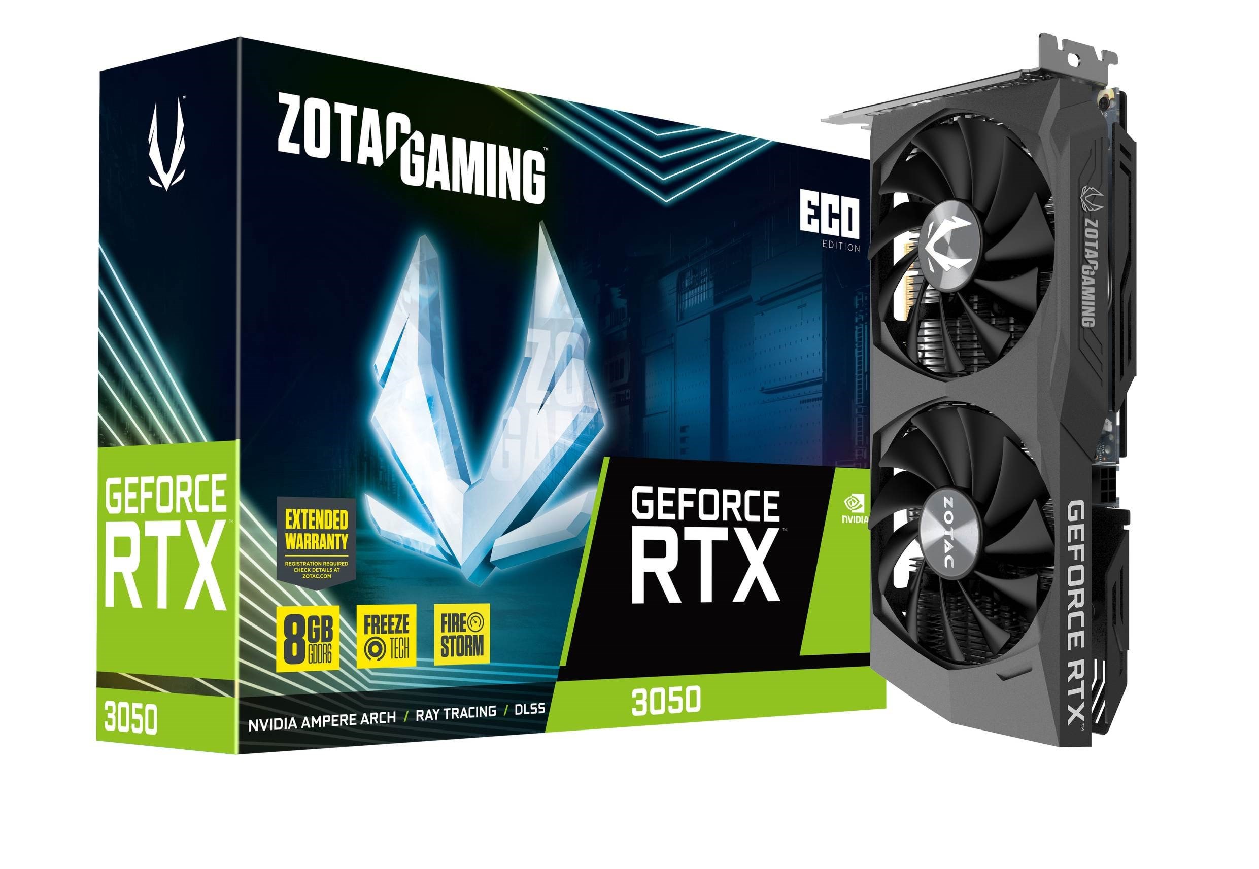 Zotac Geforce Rtx 3050 Eco - 8gb Gddr6 Ram - Grafikkarte