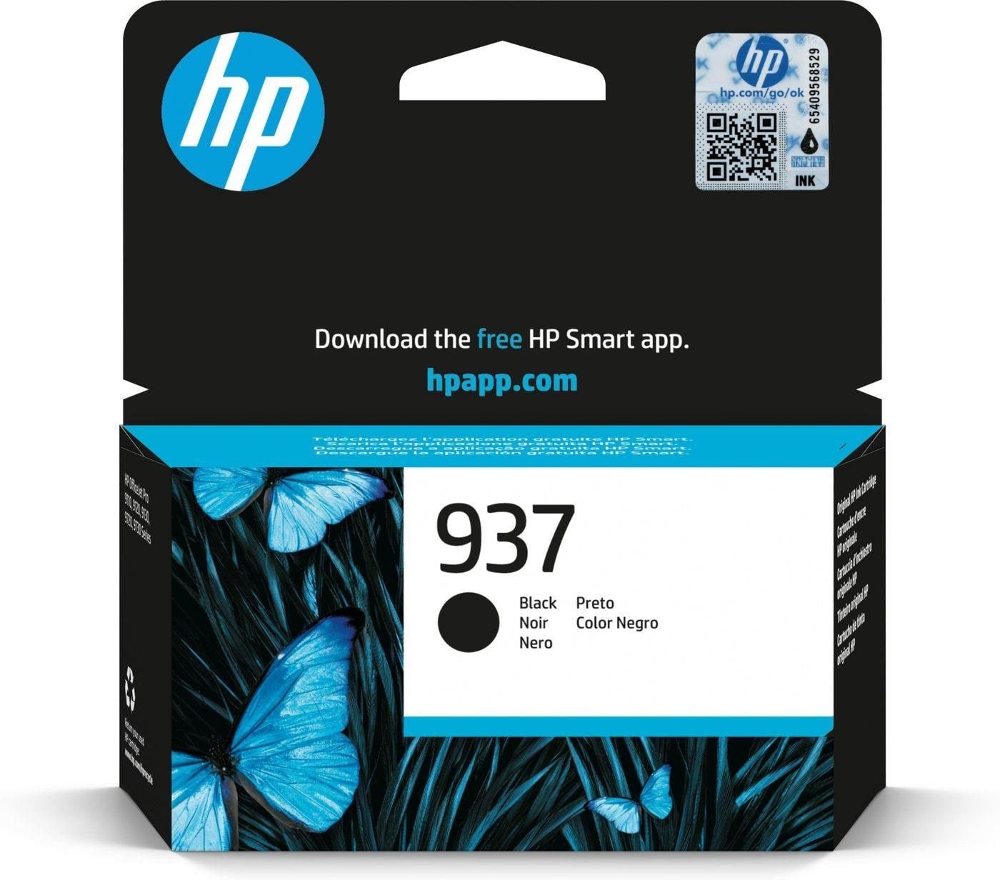 HP 937 / 4s6w5ne - Black Ink - Druckerzubehoer Tinte Toner Schwarz