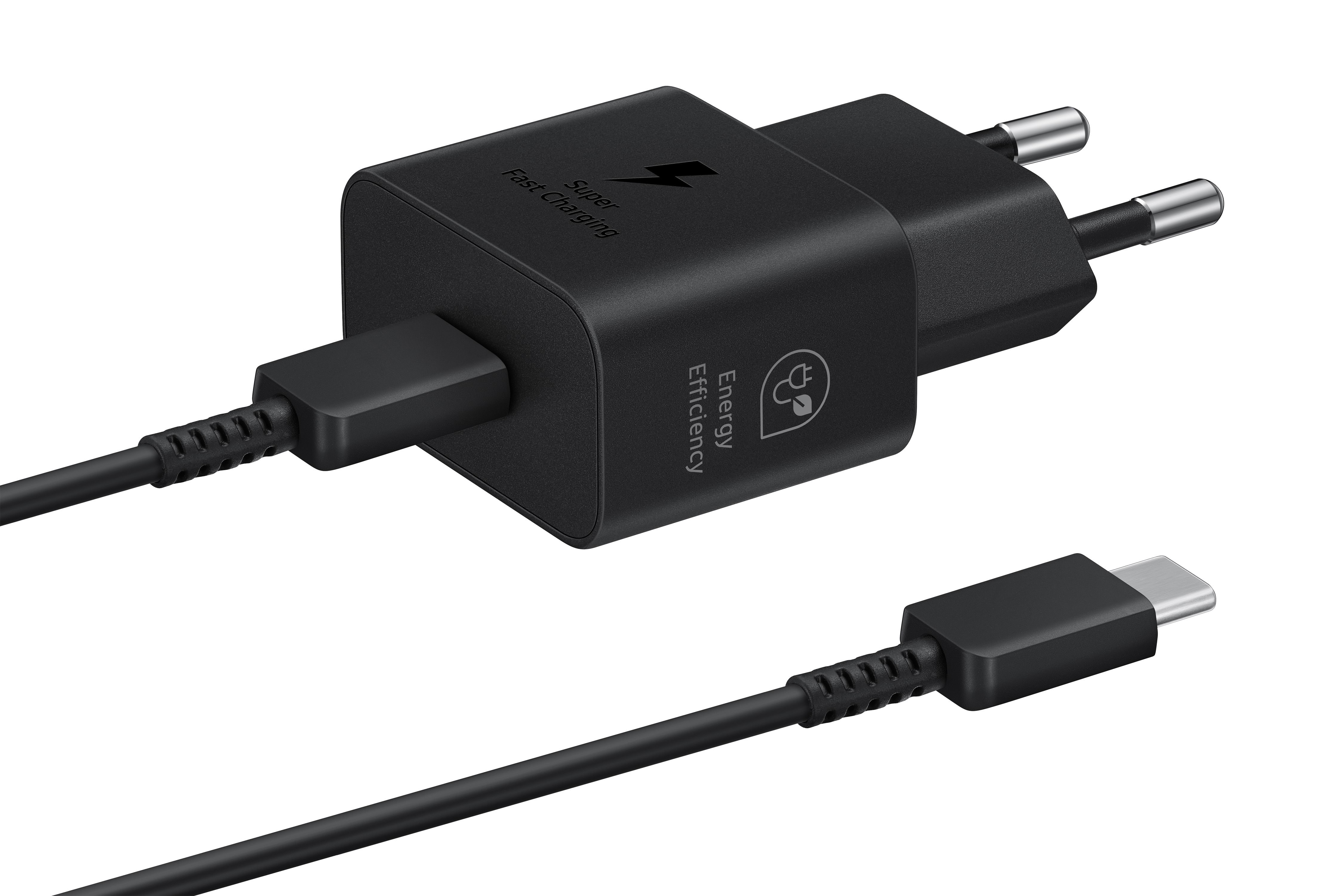Samsung 25w Usb-c Gan Power Adapter (Incl. Cable) - Black - Handys Adapter Und Ladegeraete Ep-t2510xbegeu