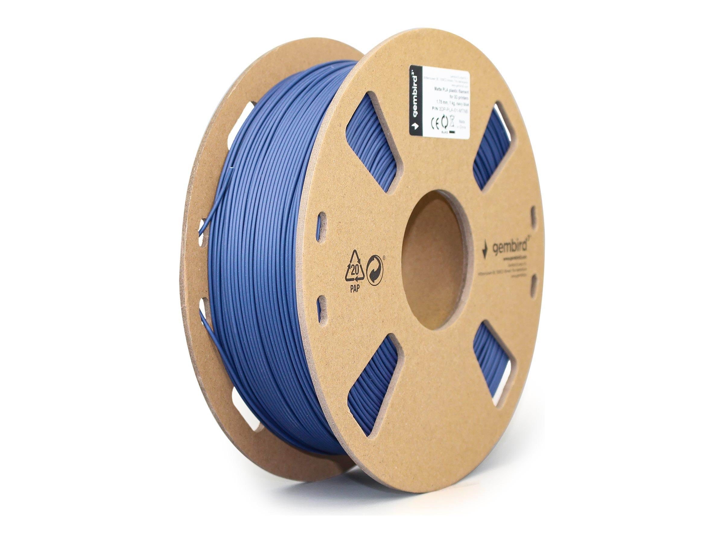 Gembird Pla Matt Filament - Navy - 1.75mm ø - 1 kg - Filament 3D Drucker