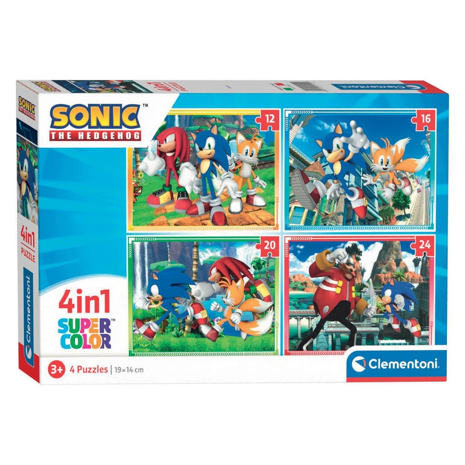Clementoni Puzzles Sonic 4in1 2D Puzzles 21522