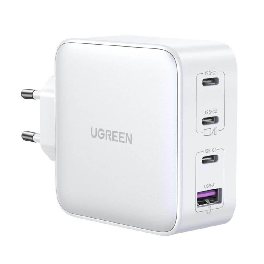 Ugreen Nexode Gan 100w Quad Usb Charger - White - Handys Adapter Und Ladegeraete