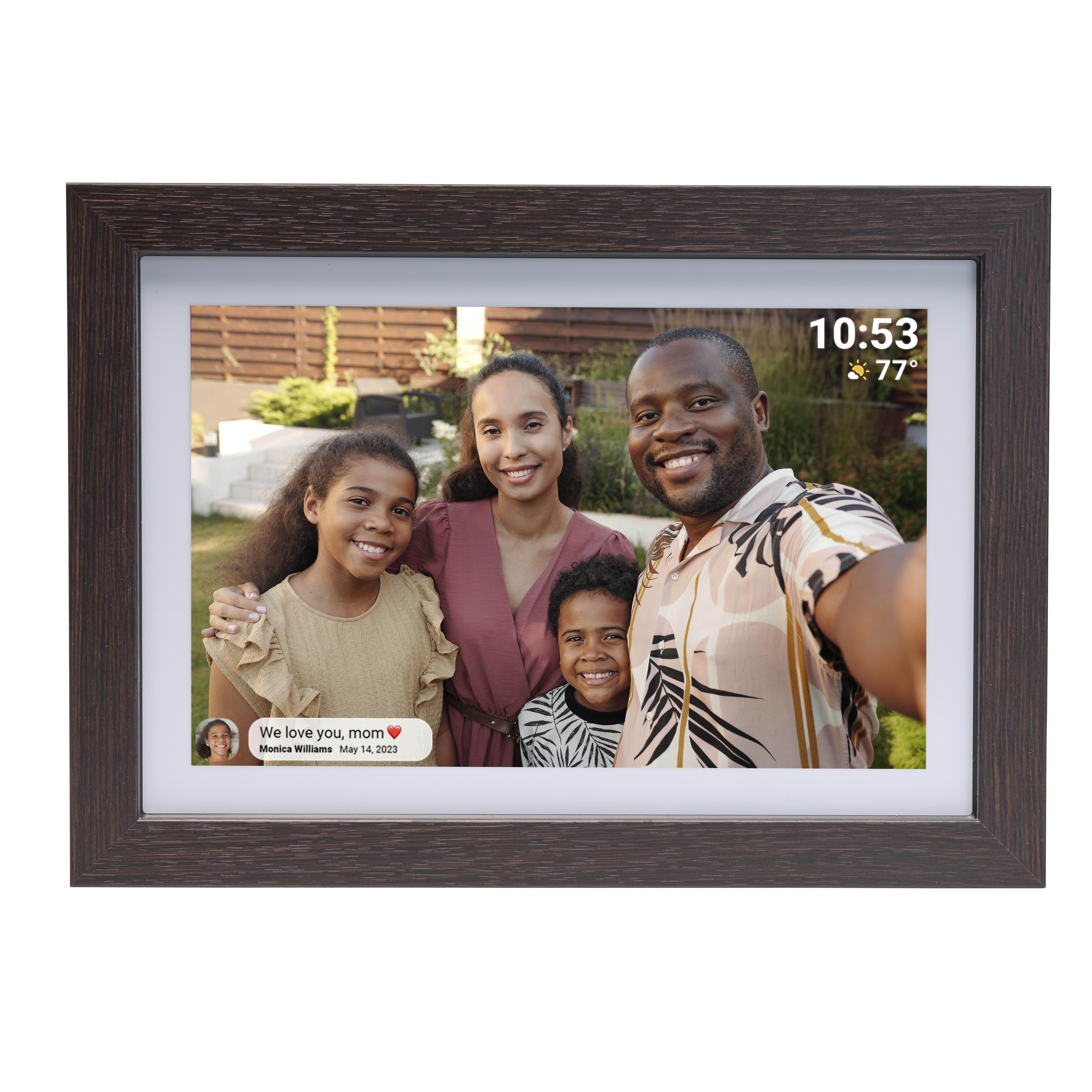 Denver Frameo Pff-1042dw - Dark Wood - Digitale Bilderrahmen