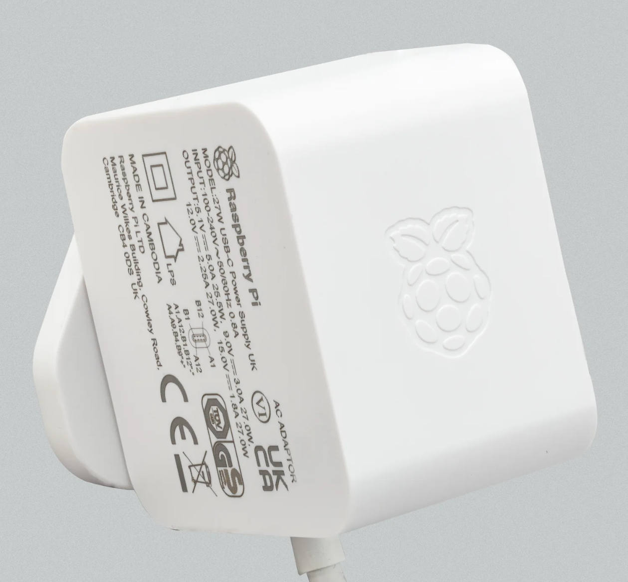 Raspberry Pi 5 Powersupply - Usb-c - White - Mini Pcs Android Raspberry Pi