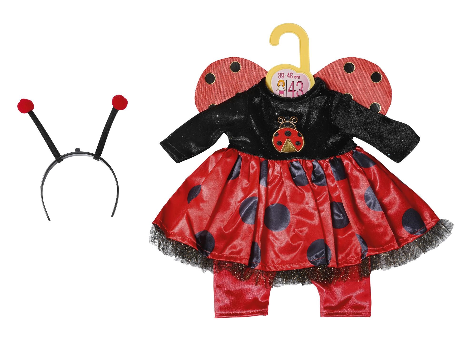Dolly Moda Costume Lady Bug 43cm - Dolls Accessories 871492