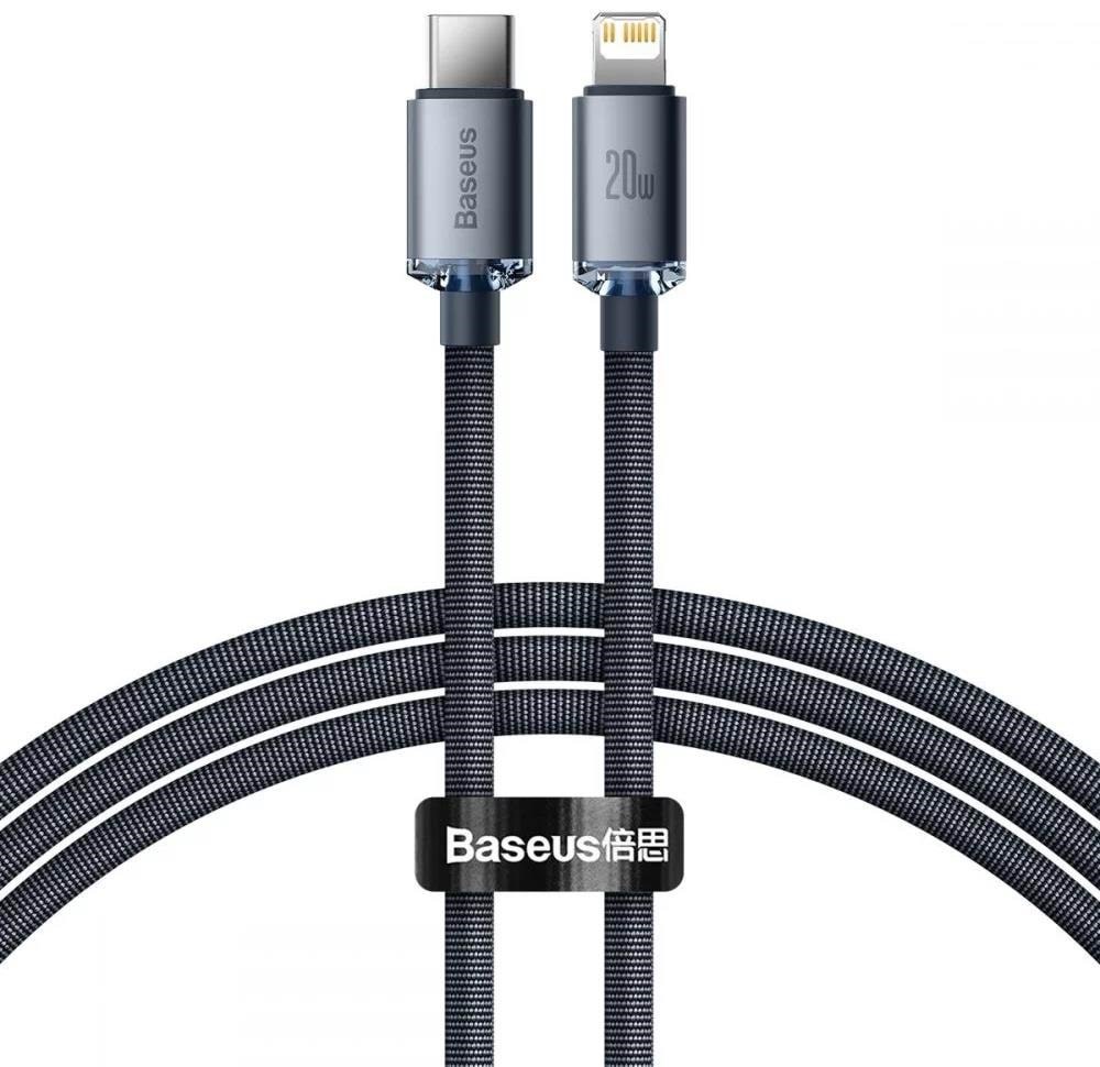 Baseus Crystal Cable Usb-c to Lightning 20w PD 1.2m (Black) - Usb Kabel