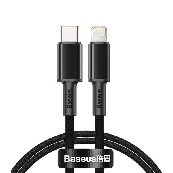 Baseus High Density Braided Cable Type-c to Lightning PD 20w 1m (Black) - Usb Kabel Schwarz Catlgd-01