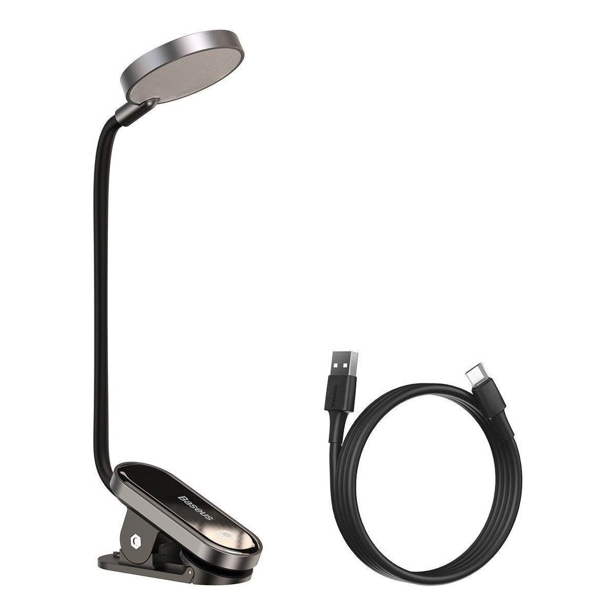 Baseus Mini Led Lamp With Clip Grey (Dgrad-0g) - Lampen