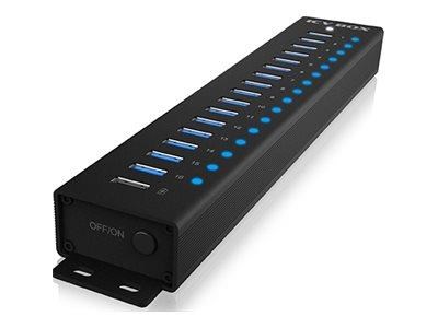 Icy Box Ib-hub1717-u3 Usb-hubs - 17 - Schwarz - Usb Hubs