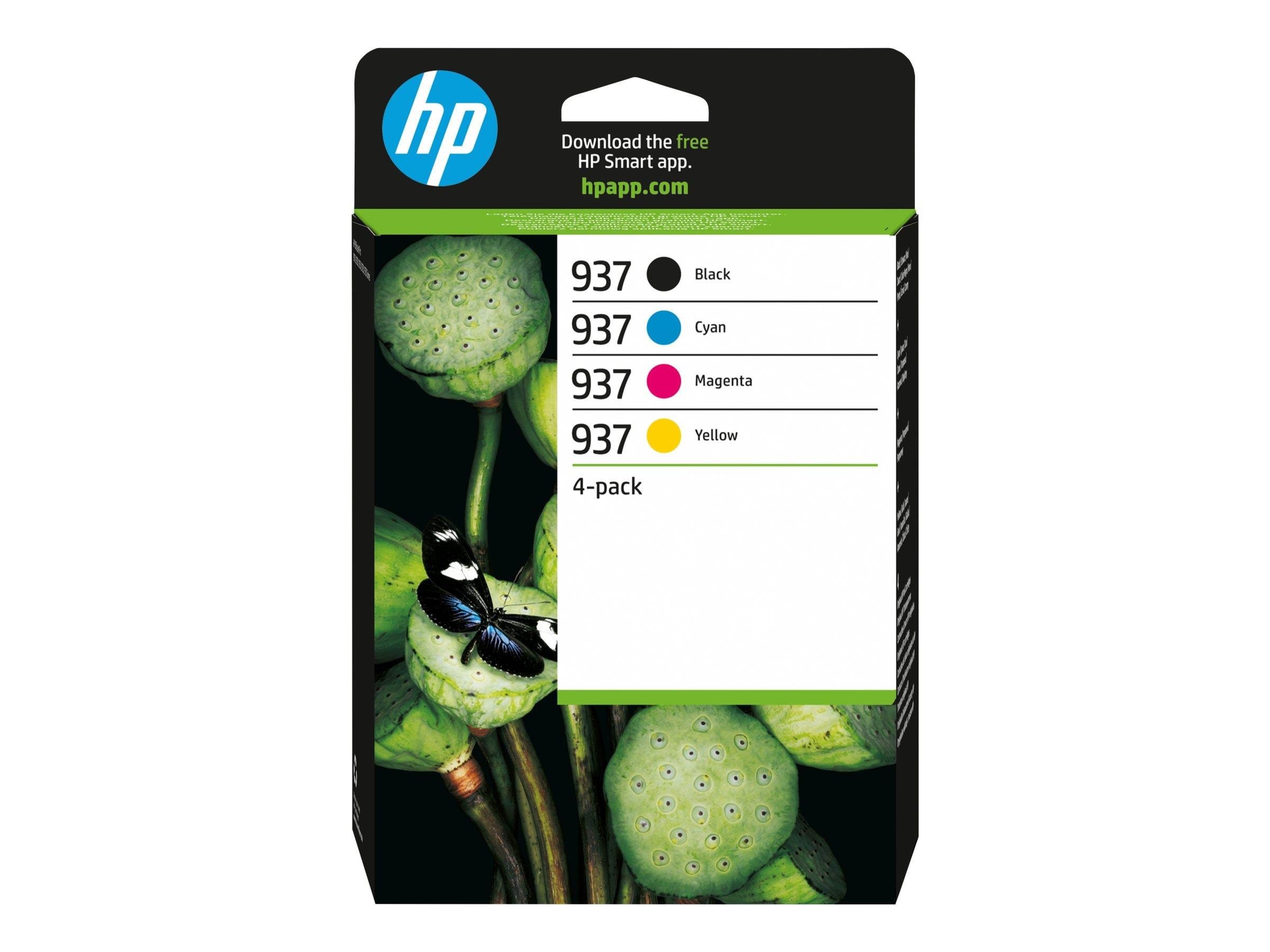 HP 937 / 6c400ne - 4-pack (Black Yellow Magenta Cyan) Ink - Druckerzubehoer Tinte Toner