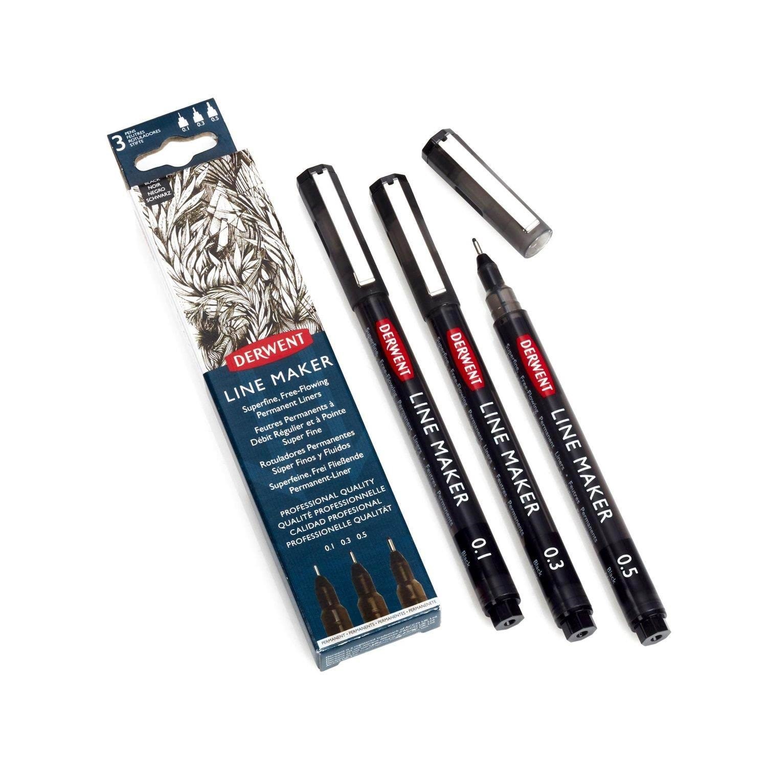 Derwent Line Maker Black (3) - Utensilien Zum Schreiben Und Zeichnen 2305560