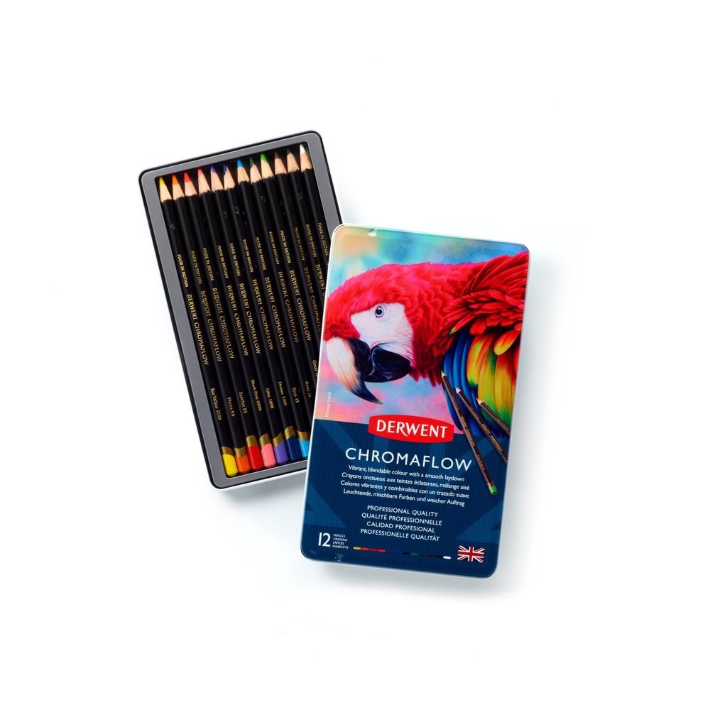 Derwent Chromaflow 12 Tin - Utensilien Zum Schreiben Und Zeichnen 2305856