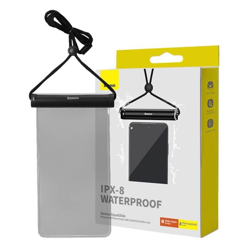 Baseus Waterproof Phone Case Aquaglide With Cylindrical Slide Lock (Black) - Handys Cover Cases