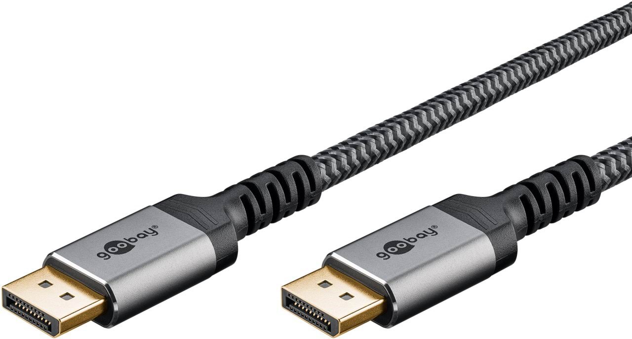Pro Displayport 1.4 Sleeved - 1m - Schwarz - Display Kabel Hdmi1.4sl1