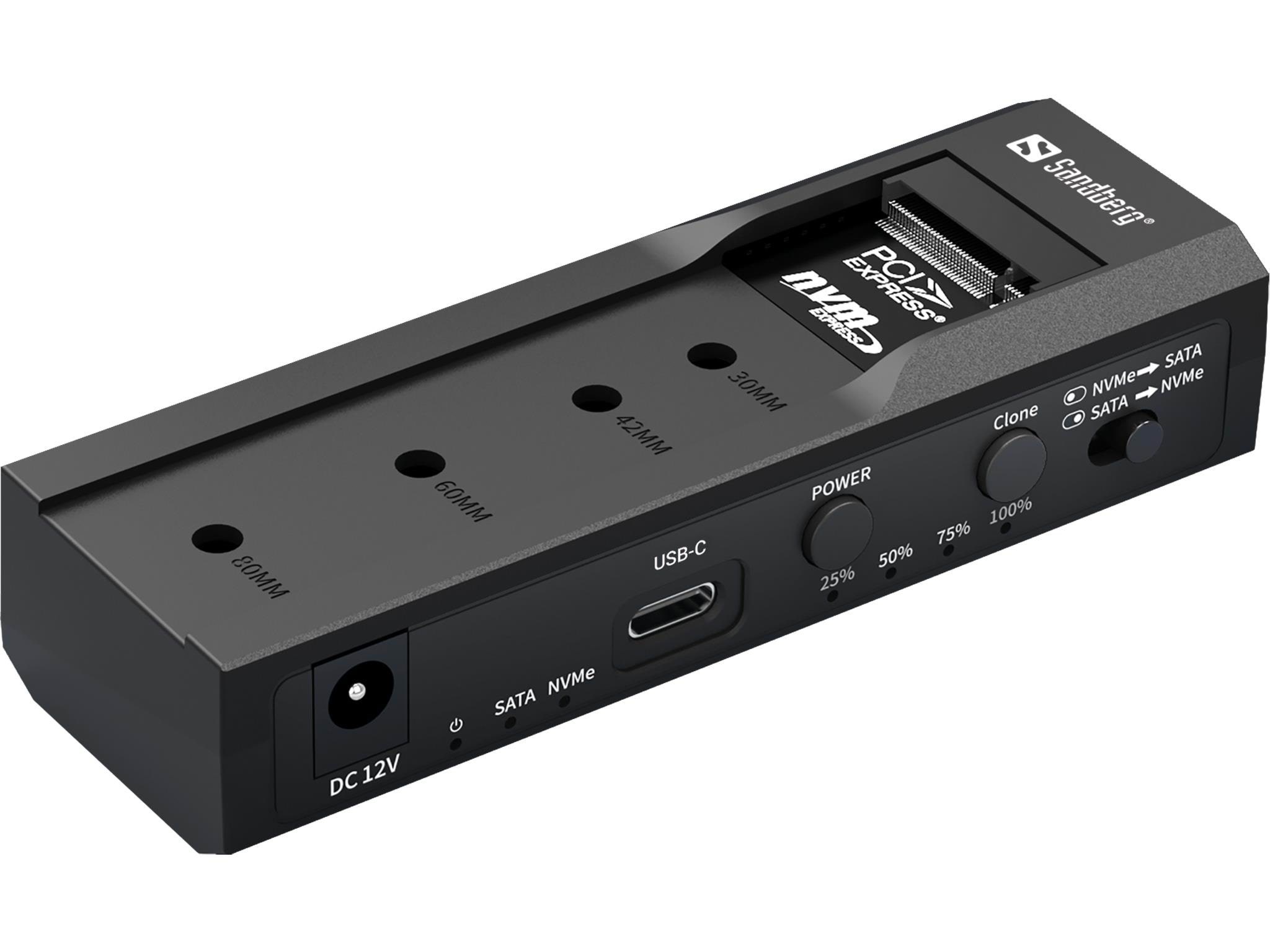 Sandberg Usb 3.2 Cloner And Dock For M2 + Nvme + Sata - Festplatten Zubehoer