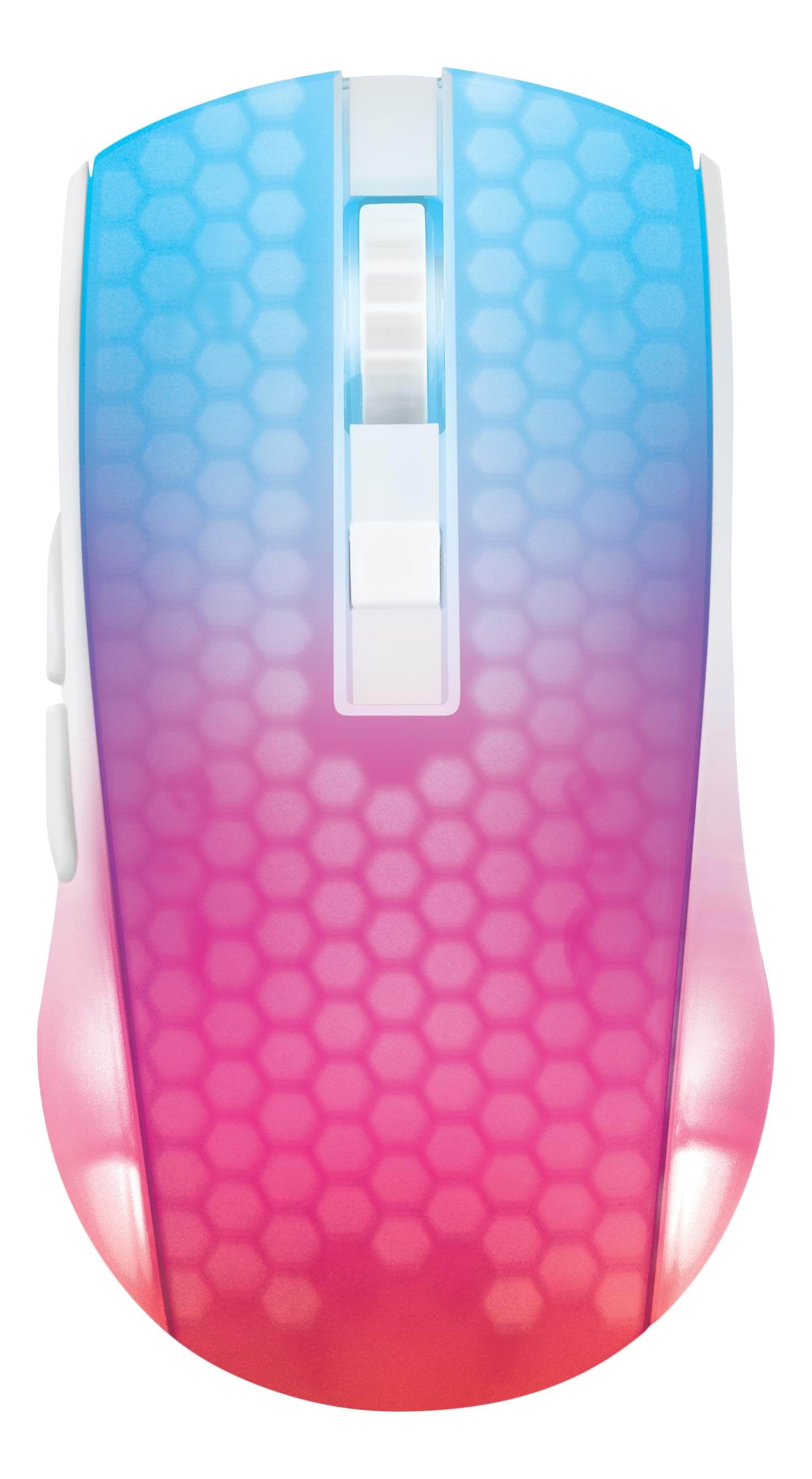 Deltaco Gaming Dm320 Transparents Rgb Wireless - Gaming Maus (Weiß) Gam-145-w