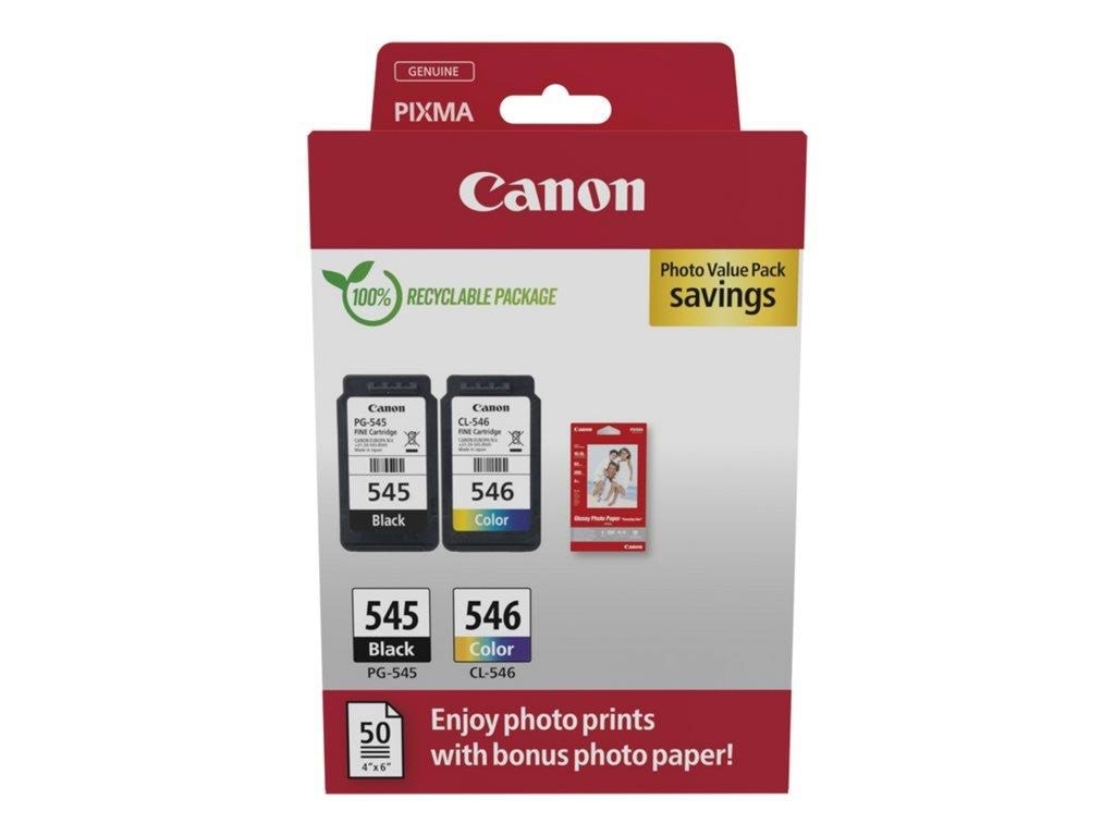 Canon Pg-545/cl-546 / 8287b008 Multi Pack - Papier Fotopapier Und Etiketten