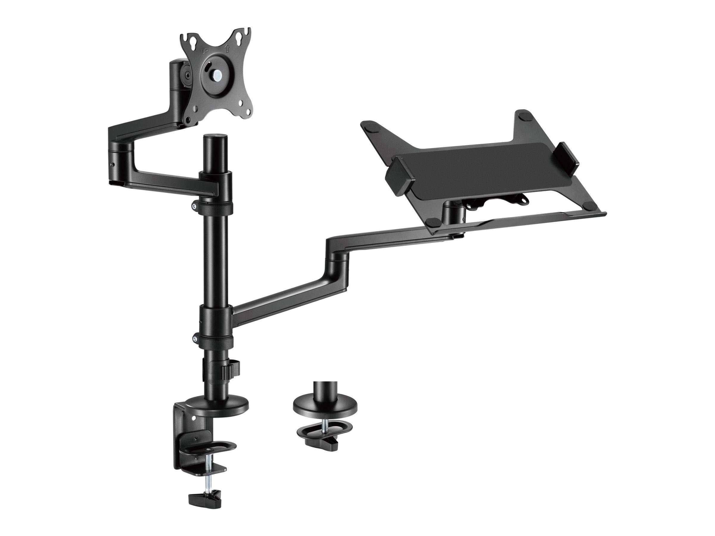 Gembird Monitor Arm & Notebook Tray - 1 x Monitor 17"-32" & 1 x Notebook 17.3" - Monitorhalterung