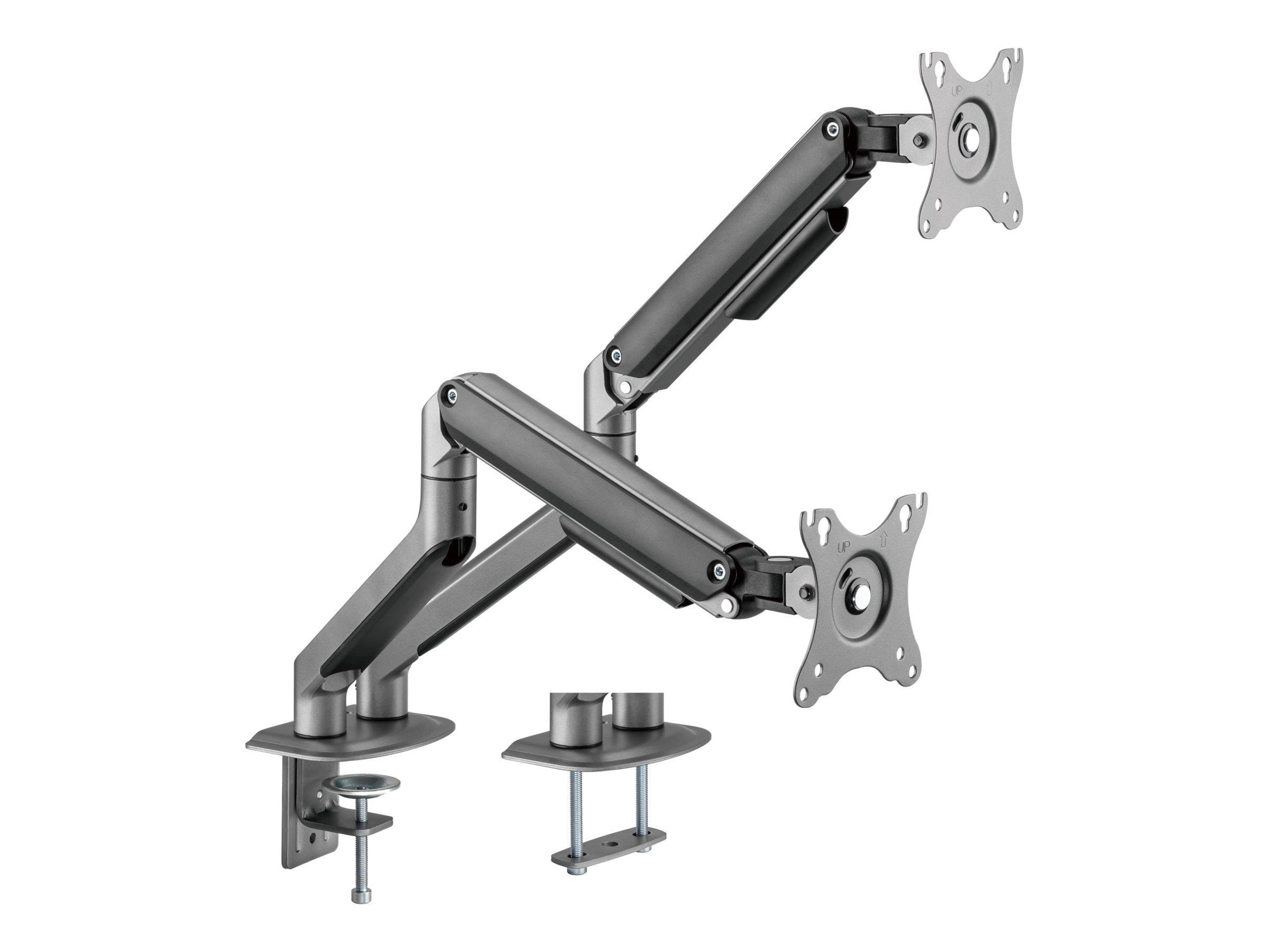 Gembird Monitor Arm - Adjustable Arm 2-display 17"-32" Space Grey - Monitorhalterung Ma-da2-05