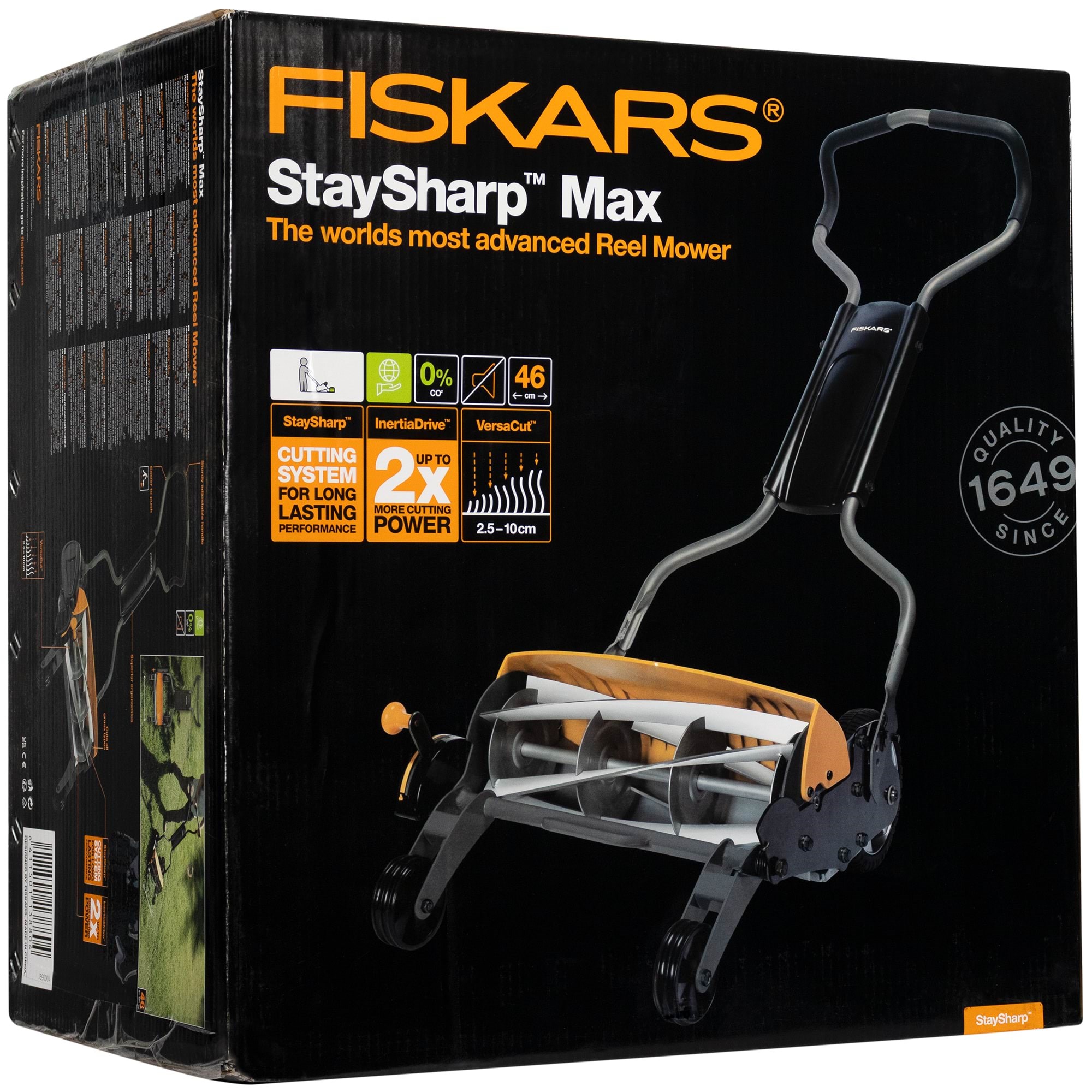 Fiskars Spindelmäher Staysharp Max - Rasenmaeher