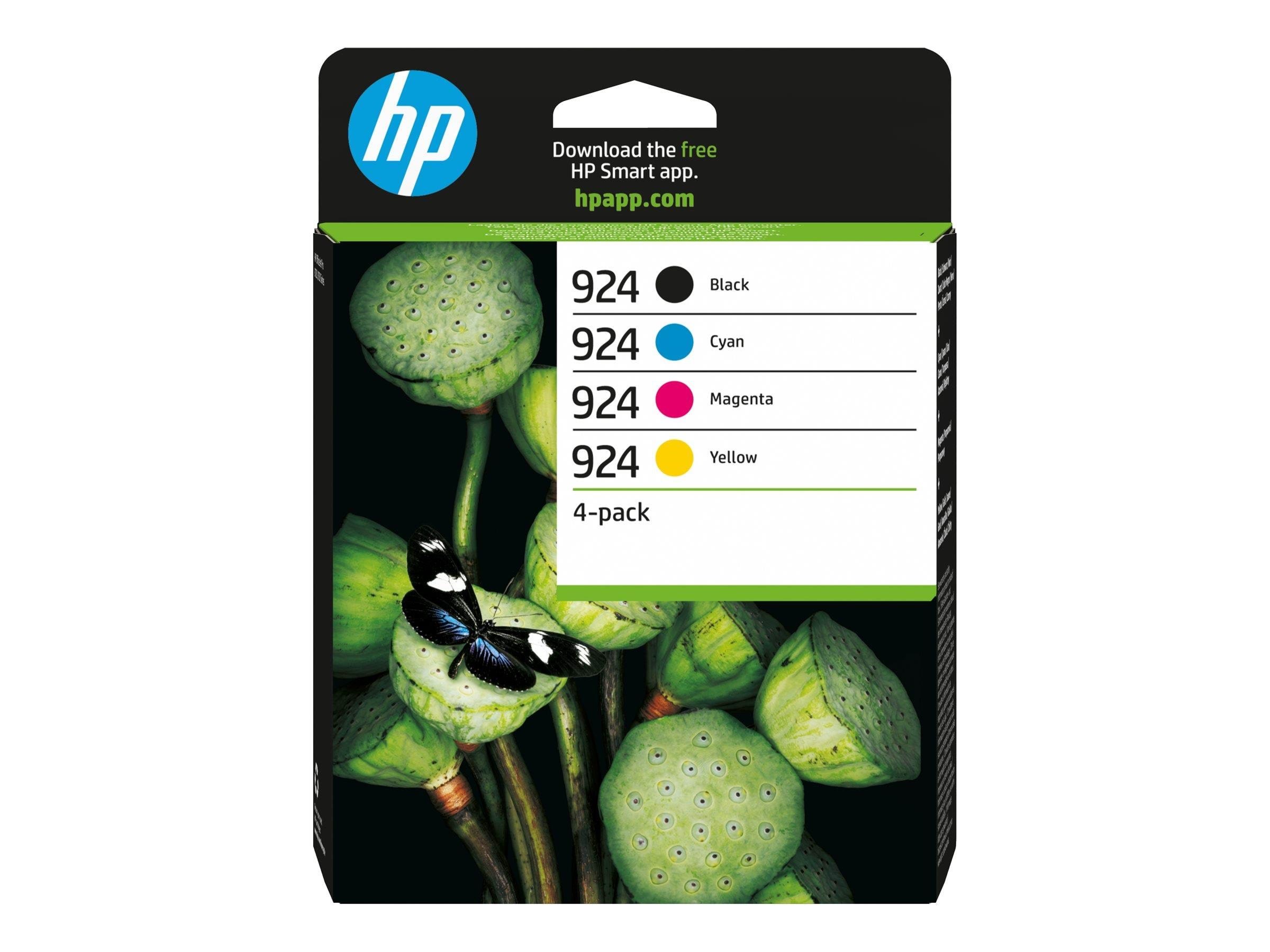 HP 924 / 6c3z1ne - 4-pack (Black Yellow Cyan Magenta) Ink - Druckerzubehoer Tinte Toner