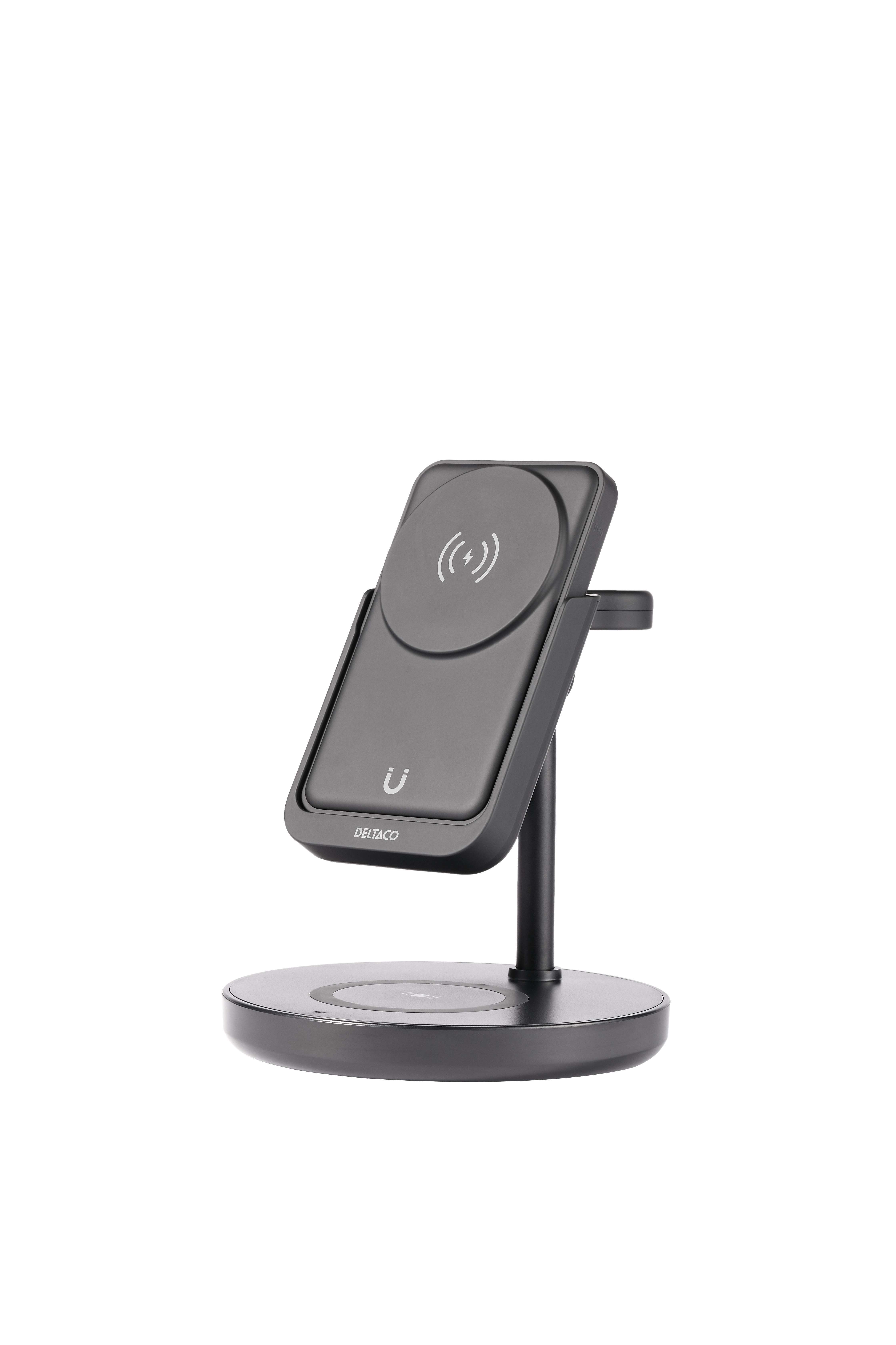 Deltaco Qi-1045 - 3-in-1 Magnetic Wireless Charger - Handys Adapter Und Ladegeraete