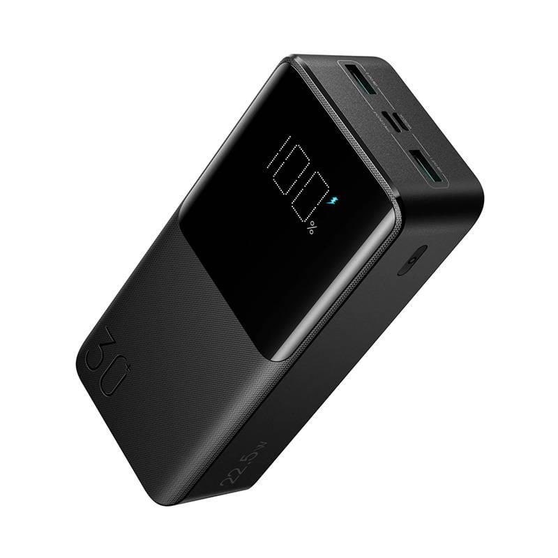 Joyroom Powerbank Jr-qp193 30000mah 22.5W (Black) - 30000 Mah - Powerbank Akku