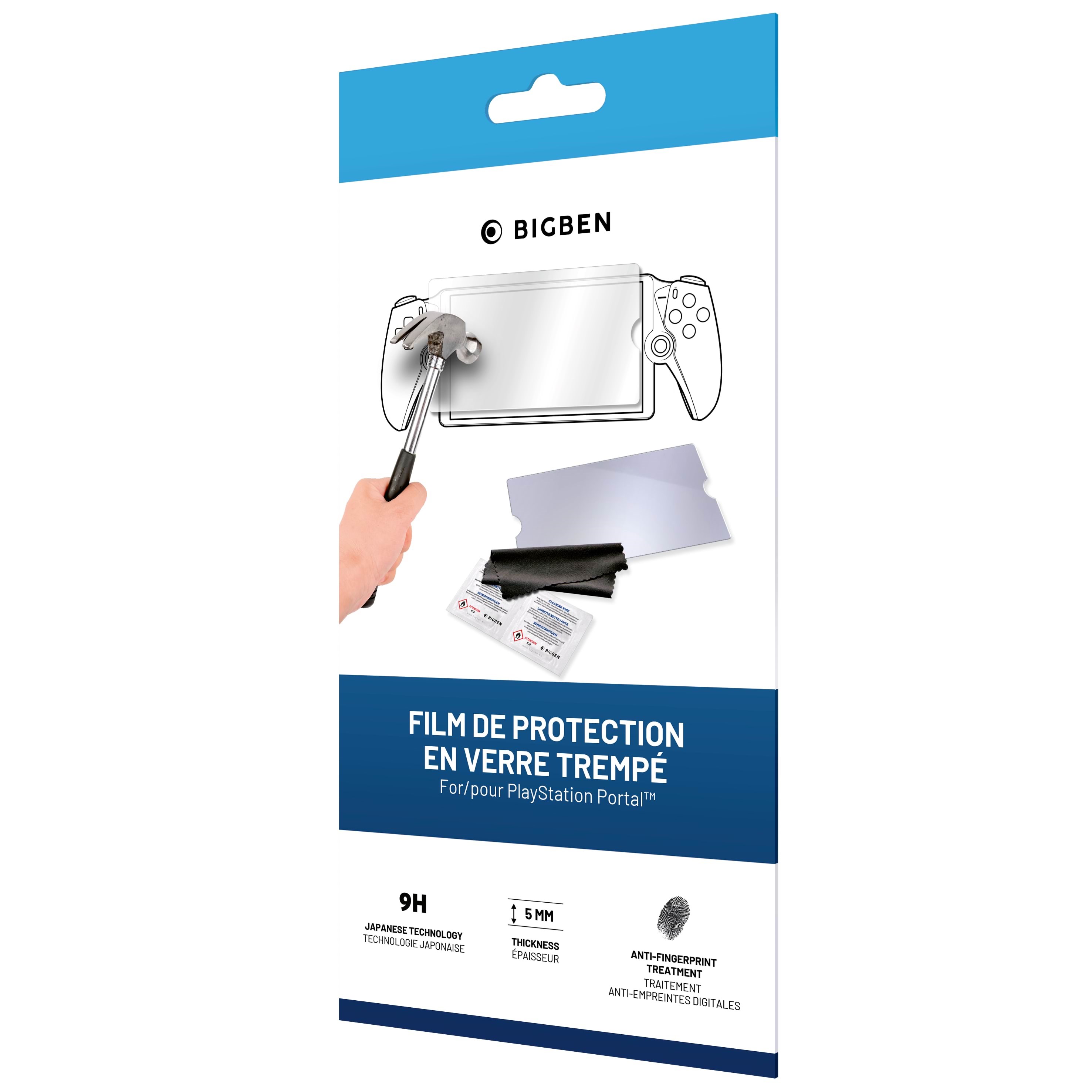 Bigben Interactive Tempered Glass - Miscellaneous Displayschutzfolie - Playstation Portal - Gaming Zubehoer