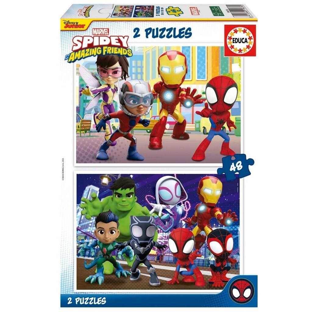 Educa 2x48 Spidey & His Amazing Friends - Puzzle