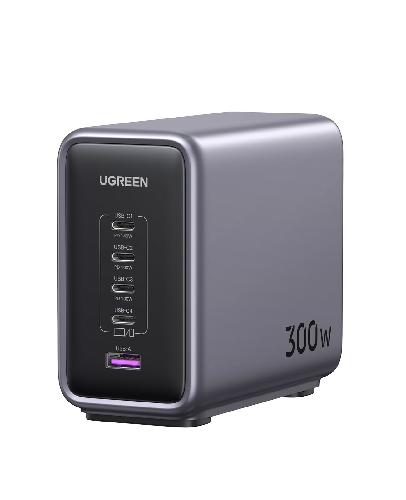 Ugreen 300 W Desktop Fast Charger 1 × Usb-a + 4 × Usb-c - Handys Adapter Und Ladegeraete