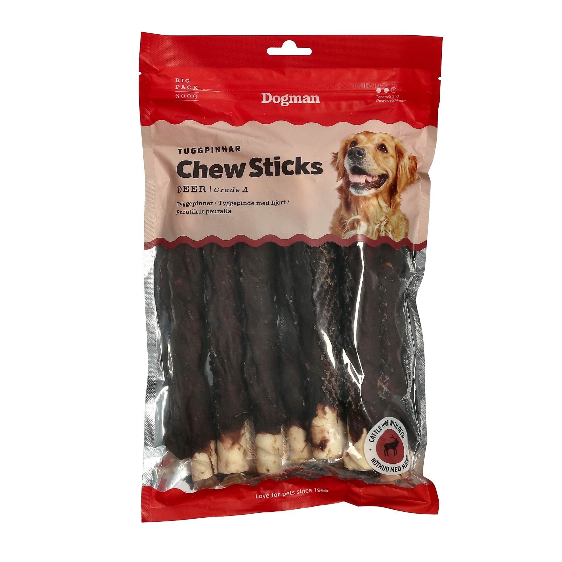 Dogman Chew Sticks Deer 20cm 10p - Hunde 310474