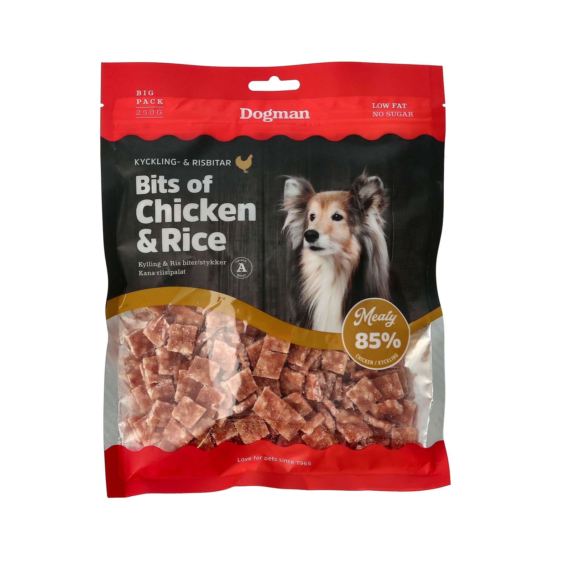 Dogman Hundesnacks Stückchen Aus Huhn & Reis 250g