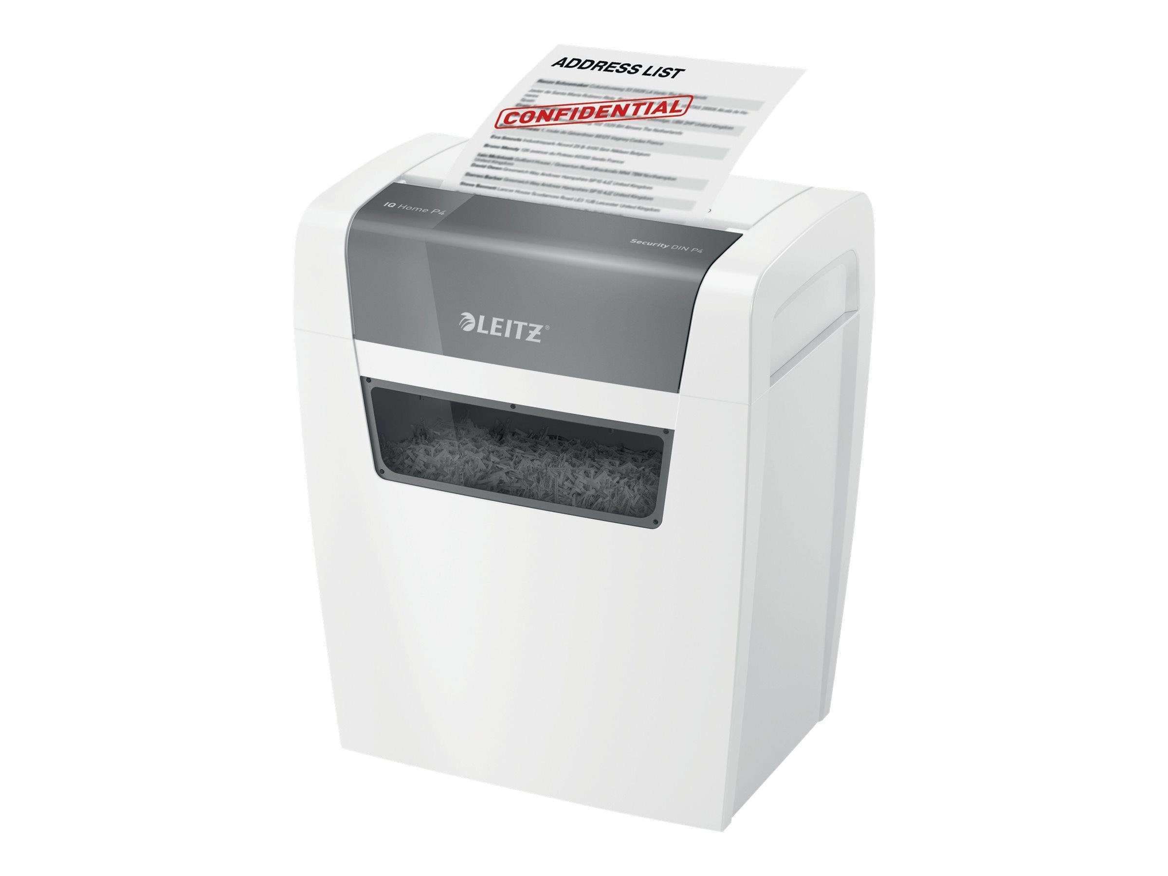 Leitz IQ Aktenvernichter Home Sicherheitsstufe P4 - Makulatoren Aktenvernichter