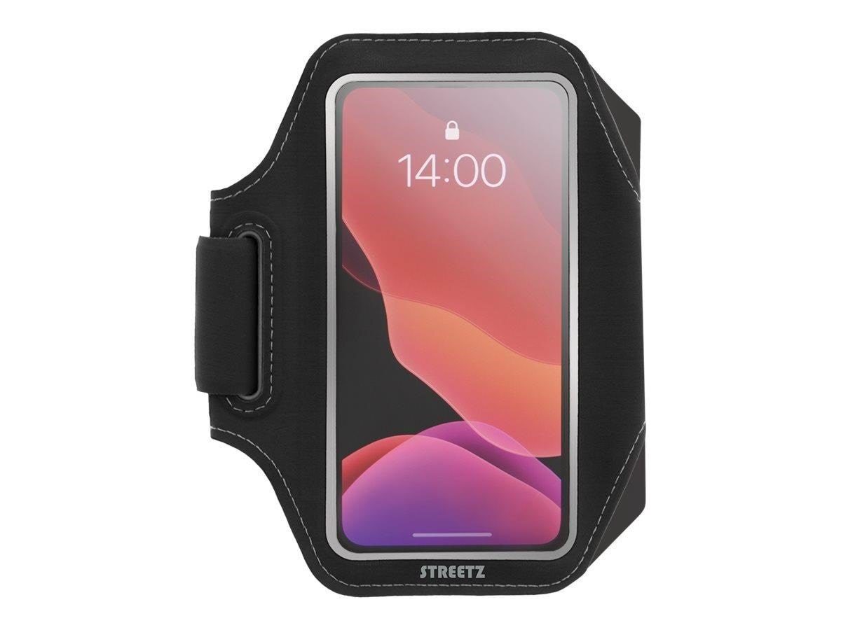 Streetz Slim Sports Armband For up to 6.5 Smartphones Reflectors - Black - Handys Anderes Zubehoer Spo-002