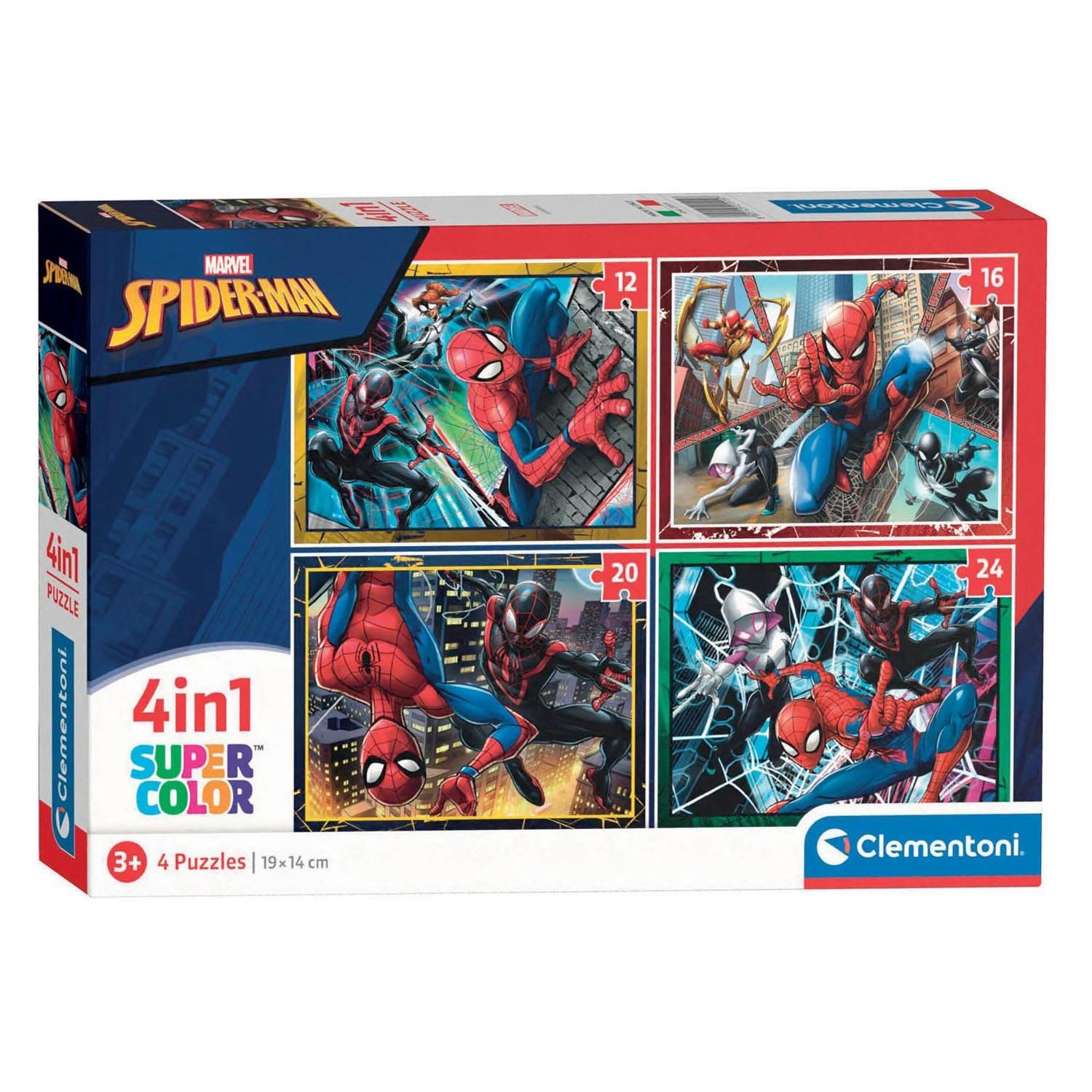 Clementoni Puzzles Marvel Spiderman 4in1 2D Puzzles
