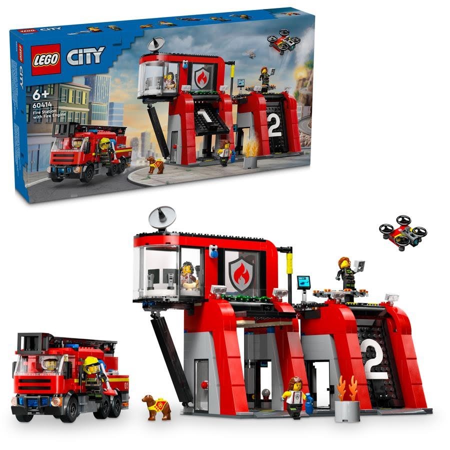 Lego City 60414 Feuerwehrstation Mit Drehleiterfahrzeug