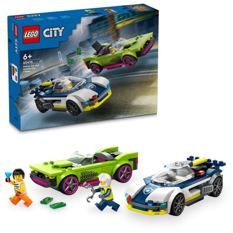 Lego City 60415 Verfolgungsjagd Mit Polizeiauto Und Muscle Car