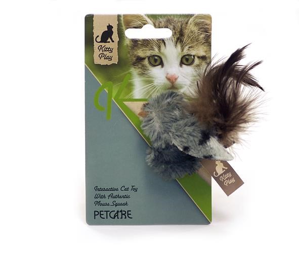 Kitty Play Squeaking Grey Bird - Katzen 85917